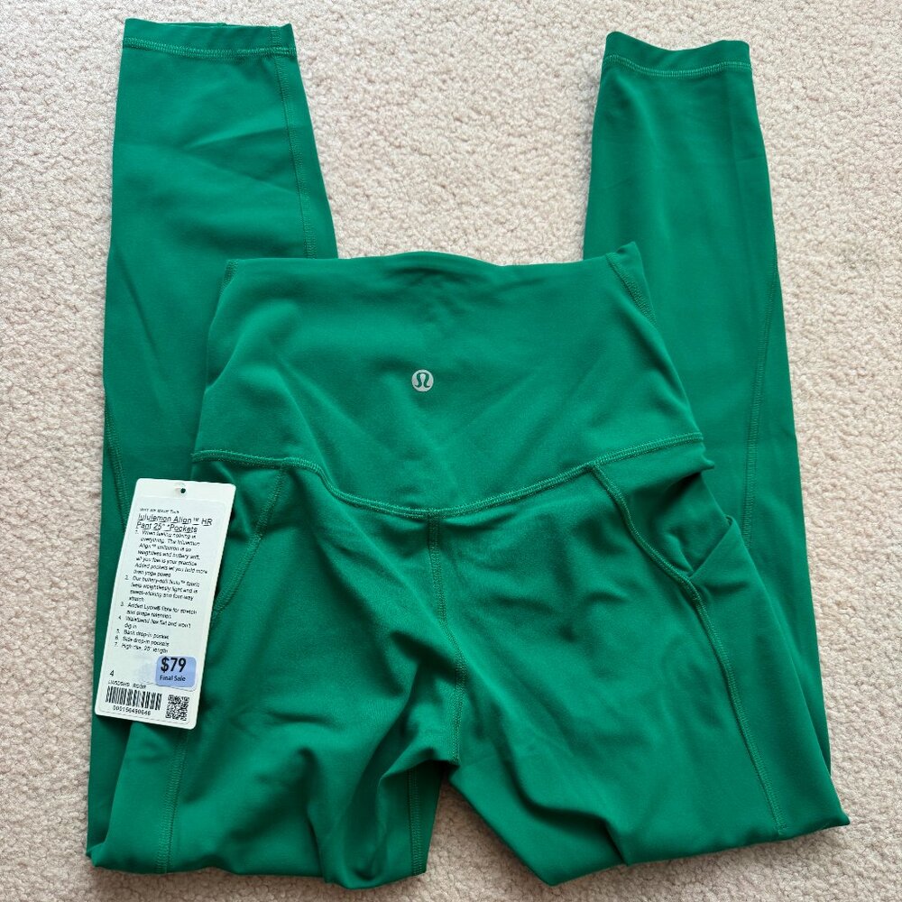 lululemon Align™ High-Rise Pant with Pockets 25" Raceway Green Size 4